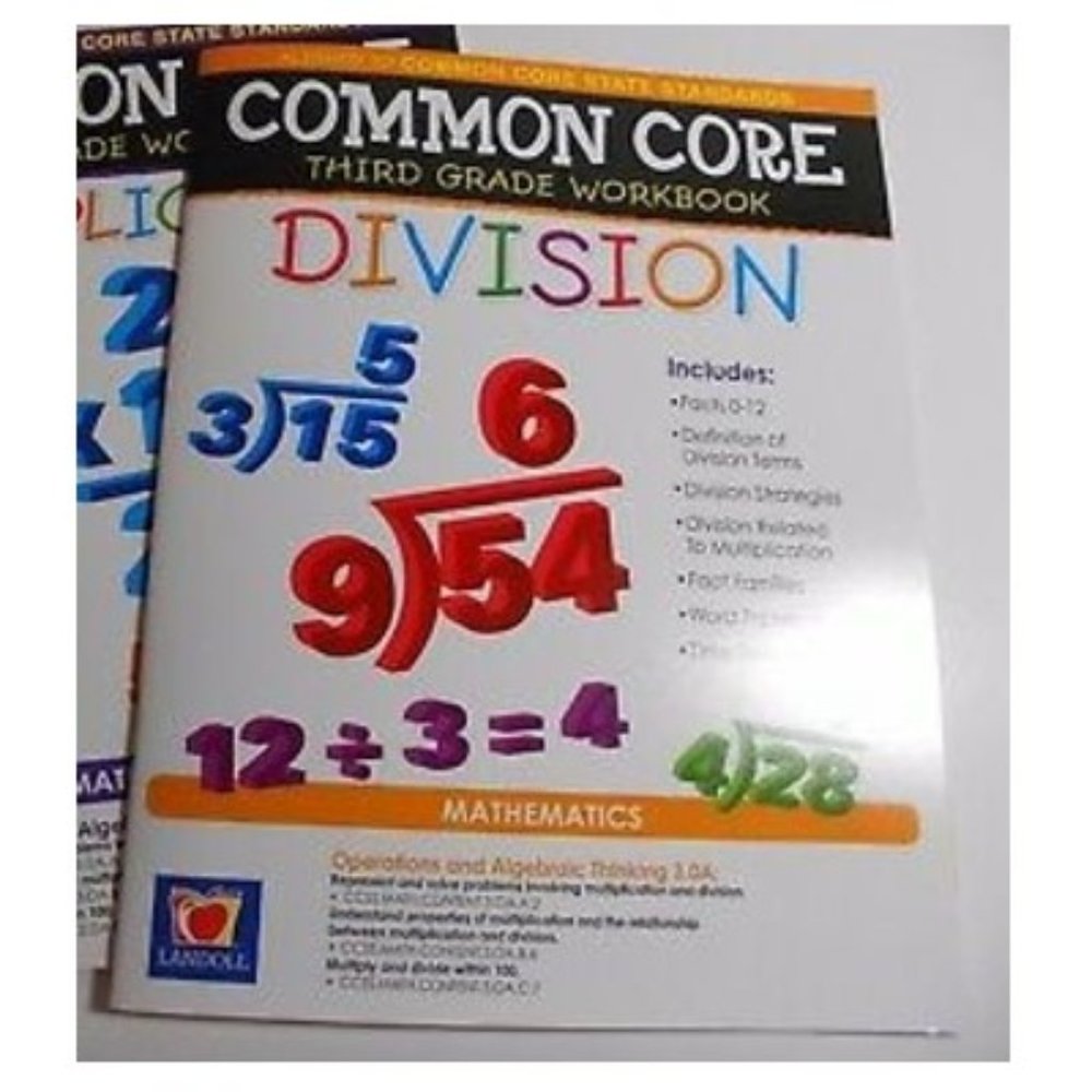 NEW Common Core Third Grade Division Workbook